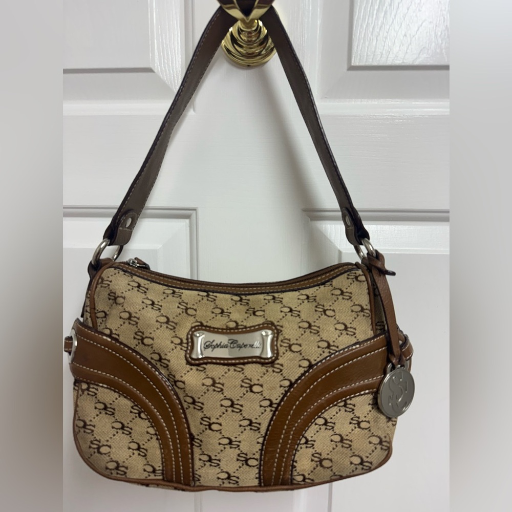 Sophia Capella signature canvas shoulder bag. High quality like Coach